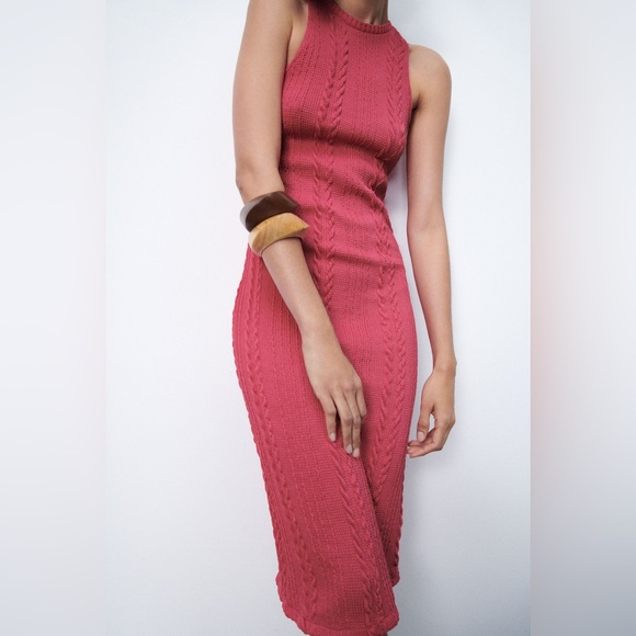 Zara Cable knit dress S - Picture 2 of 9